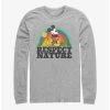Flash Sale 🔥 Disney Mickey Mouse Respect Nature Long-Sleeve T-Shirt 🔔