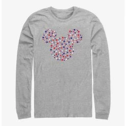Top 10 👍 Disney Mickey Mouse Stars And Ears Long-Sleeve T-Shirt ✨