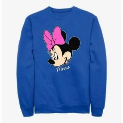 Best Pirce ❤️ Disney Minnie Mouse Minnie Big Face Sweatshirt 👏