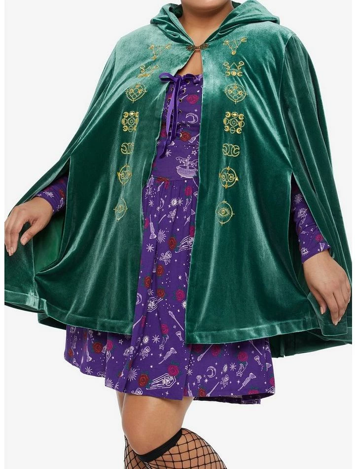 New 𧨠Her Universe Disney Hocus Pocus Winifred Velvet π Girls Hooded Cape Plus Size β€οΈ 1 New 𧨠Her Universe Disney Hocus Pocus Winifred Velvet π Girls Hooded Cape Plus Size β€οΈ
