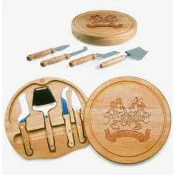 Best Pirce ⌛ Disney Mickey and Minnie Mouse Circo Cheese Cutting Board & Tools Set 🎉 -Dressup Outfits Shop 18606522 av3