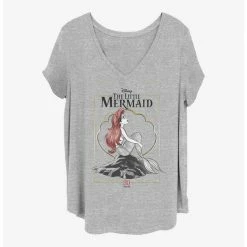 Best Pirce 👍 Disney The Little Mermaid Framed Anniversary Girls Plus Size T-Shirt 😉