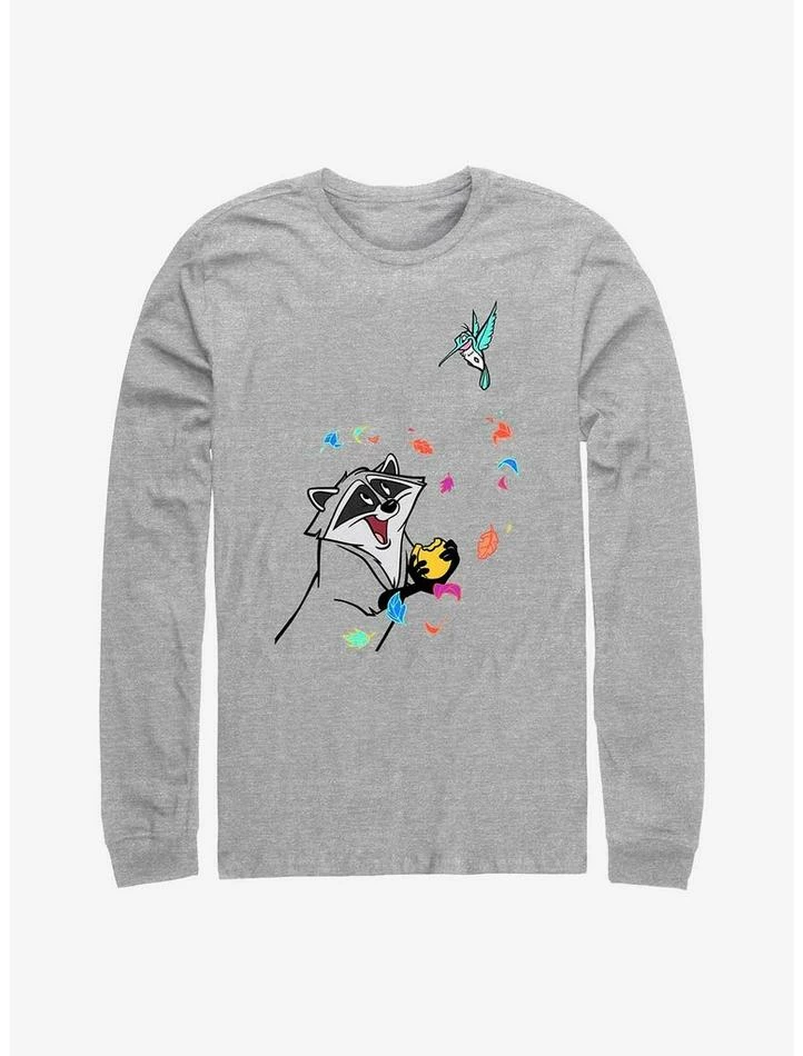 Promo ❤️ Disney Pocahontas Meeko and Flit Long-Sleeve T-Shirt 🎉 1 Promo ❤️ Disney Pocahontas Meeko and Flit Long-Sleeve T-Shirt 🎉