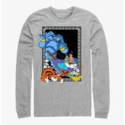 New ⌛ Disney Aladdin Poster in the Lamp Long-Sleeve T-Shirt 🛒