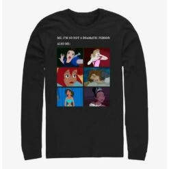 Promo ❤️ Disney Princesses Drama Meme Long-Sleeve T-Shirt 😀