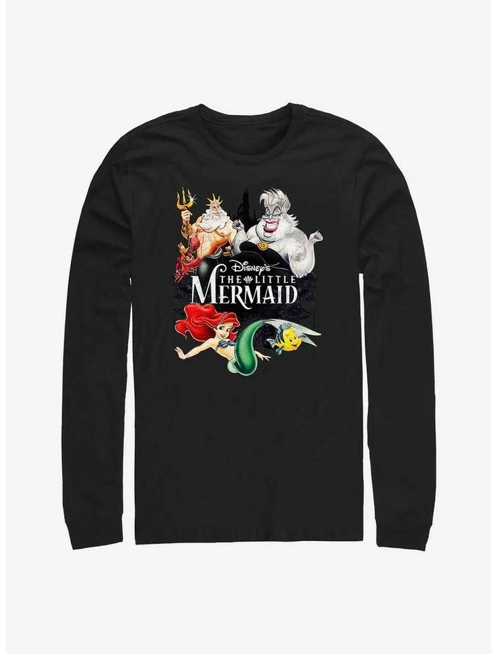 Best deal 🤩 Disney The Little Mermaid Watercolor Mermaid Long-Sleeve T-Shirt ⭐ 1 Best deal 🤩 Disney The Little Mermaid Watercolor Mermaid Long-Sleeve T-Shirt ⭐