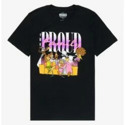 Outlet ✨ Disney The Proud Family Group Portrait Boyfriend Fit 💯 Girls T-Shirt ⭐