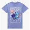 New 😍 Disney Lilo & Stitch Boba Boyfriend Fit 👏 Girls T-Shirt ⌛