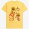 Hot Sale 😍 Disney Winnie The Pooh Sunflower Besties Boyfriend Fit Girls T-Shirt 🔔