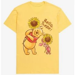 Hot Sale 😍  Disney Winnie The Pooh Sunflower Besties Boyfriend Fit  Girls T-Shirt 🔔