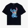 Budget ⭐ Disney Lilo & Stitch Scrump Hug Boyfriend Fit Girls T-Shirt 🔥