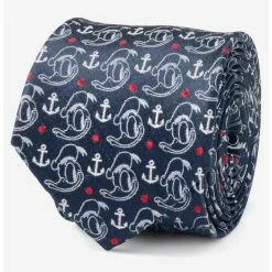 Flash Sale 🧨 Disney Donald Duck Anchor Navy Blue Men's Tie 😉