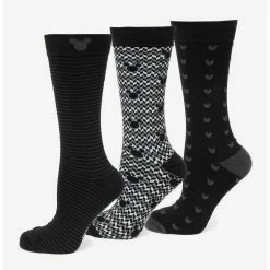 Best Sale ✔️ Disney Mickey Mouse Silhouette 3 Pair Sock Set ❤️
