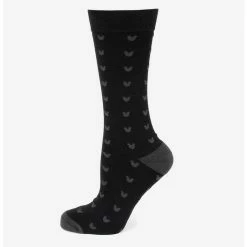 Discount 🔥 Disney Mickey Mouse Silhouette Motif Black Men's Socks 🌟