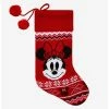 New 🎉 Disney Minnie Mouse Knit Stocking Hot Topic Exclusive 🛒
