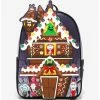 Best deal 🥰 Loungefly The Nightmare Before Christmas Gingerbread House Mini 🧨 Backpack ✨