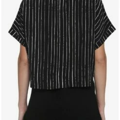 Cheapest 👍 The Nightmare Before Christmas Jack Pinstripe Girls Woven Button-Up 💯 -Dressup Outfits Shop 18706390 av2