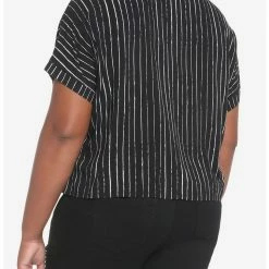 Buy 🥰 The Nightmare Before Christmas Jack Pinstripe Girls Woven Button-Up Plus Size 👏 -Dressup Outfits Shop 18706400 av2