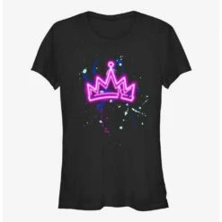 Discount 👍 Disney Descendants Splatter Crown Girls T-Shirt ❤️