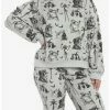 Coupon ⌛ The Nightmare Before 🔥 Christmas Characters 💯 Girls Lounge Set Plus Size ❤️