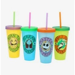 Cheapest ✨ The Nightmare Before ❤️ Christmas Color-Changing Travel Cup Set ⭐