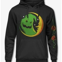 Best Sale 😀 The Nightmare Before ❄ Christmas Oggie Boogie Crescent Moon Hoodie 🛒