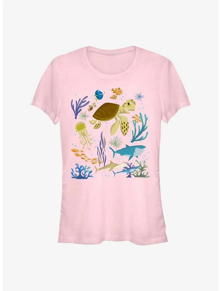 Deals ✨ Disney Pixar Finding Nemo Earth Day Sea Scene Girls T-Shirt 😍 1 Deals ✨ Disney Pixar Finding Nemo Earth Day Sea Scene Girls T-Shirt 😍