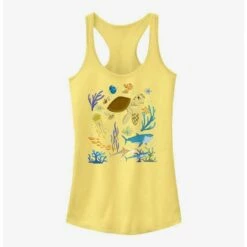 Discount 👍 Disney Pixar Finding Nemo Earth Day Sea Scene Girls Tank 🎁
