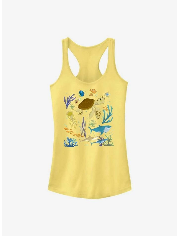 Discount π Disney Pixar Finding Nemo Earth Day Sea Scene Girls Tank π 1 Discount π Disney Pixar Finding Nemo Earth Day Sea Scene Girls Tank π