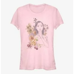 Discount 👍 Disney Pocahontas Earth Day Pocahontas Sketch Girls T-Shirt 🥰