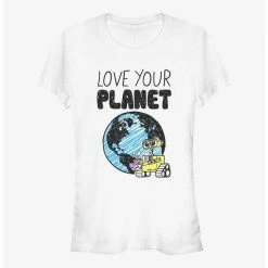 Coupon 👏 Disney Pixar Wall-E Earth Day Love Your Planet Girls T-Shirt ⌛