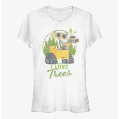 Deals 🔥 Disney Pixar Wall-E Earth Day I Love Trees Girls T-Shirt 😍