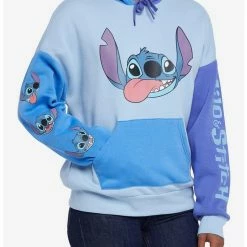 Best Pirce 🎉 Disney Lilo & Stitch Color-Block Girls Hoodie 👍