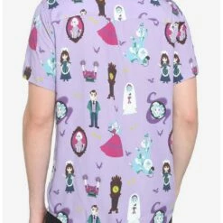 Outlet 👏 Our Universe Disney The Haunted Mansion Characters Woven Button-Up ⌛ -Dressup Outfits Shop 18862822 av2