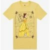 Best deal 😀 Disney Beauty And The Beast Belle Tarot Card Boyfriend Fit Girls T-Shirt 👏