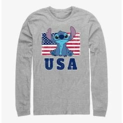 Coupon 🌟 Disney Lilo & Stitch America Long Sleeve T-Shirt 😀