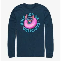 Best deal ✨ Disney Lilo & Stitch Hole Lot Of Delicious Long Sleeve T-Shirt ❤️