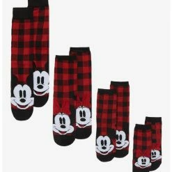 Best reviews of 🧨 Disney Mickey Mouse & Minnie Mouse Plaid Family Sock Set ⌛
