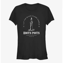 Cheapest 😀 Disney Hocus Pocus Black Flame 💯 Girls T-Shirt ⭐