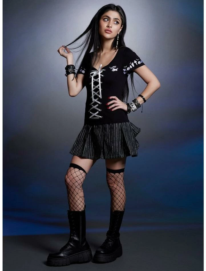 Deals π The Nightmare Before Christmas Zero Lace-Up Girls Top β¨ 2 Deals π The Nightmare Before Christmas Zero Lace-Up Girls Top β¨ - Image 2