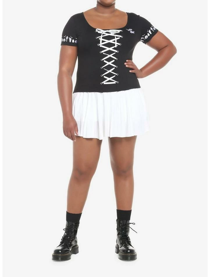 Wholesale ๐ The Nightmare Before โ Christmas Zero Lace-Up Girls Top Plus Size โค๏ธ 2 Wholesale ๐ The Nightmare Before โ Christmas Zero Lace-Up Girls Top Plus Size โค๏ธ - Image 2