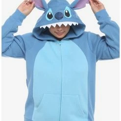Deals 😀 Disney Lilo & Stich Ears Girls Hoodie Plus Size 😉