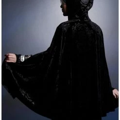 Flash Sale ❤️ The Nightmare Before Christmas Jack Velvet Girls Hooded Cape ✔️ -Dressup Outfits Shop 19180298 av2