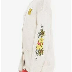 Coupon 👍 Disney Winnie The Pooh Embroidered Oversized Girls Cardigan 🎁 -Dressup Outfits Shop 19182129 av3