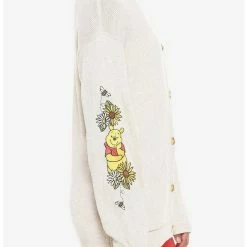 Coupon 👍 Disney Winnie The Pooh Embroidered Oversized Girls Cardigan 🎁 -Dressup Outfits Shop 19182129 av4