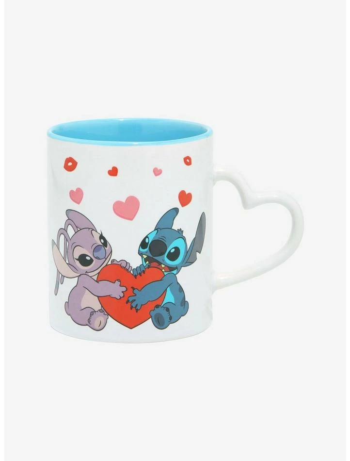 Best Sale π Disney Lilo & Stitch Couple Heart Handle Mug β 2 Best Sale π Disney Lilo & Stitch Couple Heart Handle Mug β - Image 2