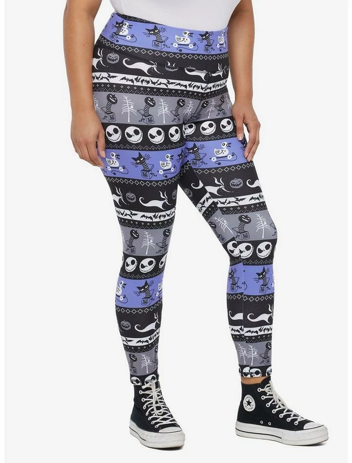 Cheapest π The Nightmare Before Christmas Fair Isle Leggings Plus Size β 1 Cheapest π The Nightmare Before Christmas Fair Isle Leggings Plus Size β