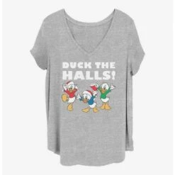 Flash Sale 👏 Disney Donald Duck Duck The Halls Girls T-Shirt Plus Size 🔥
