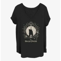 Best Sale 🧨 Disney Hocus Pocus Black Flame 😍 Girls T-Shirt Plus Size ❤️