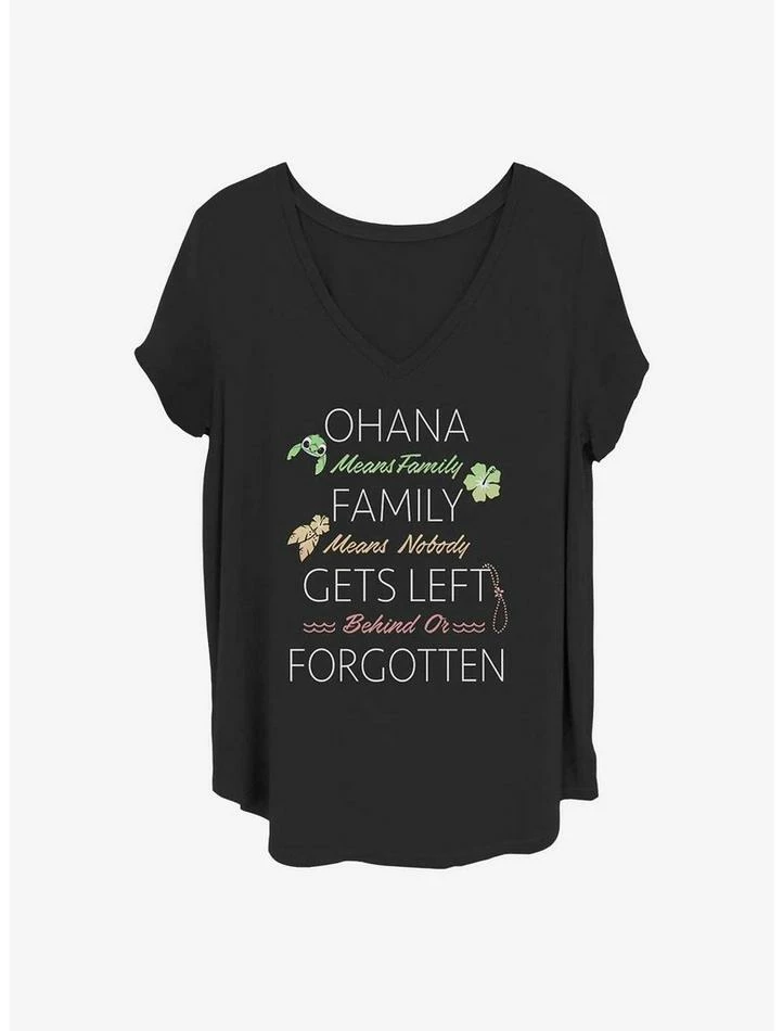 Budget β€οΈ Disney Lilo & Stitch Ohana Family Quoted β Girls T-Shirt Plus Size 𧨠1 Budget β€οΈ Disney Lilo & Stitch Ohana Family Quoted β Girls T-Shirt Plus Size π§¨